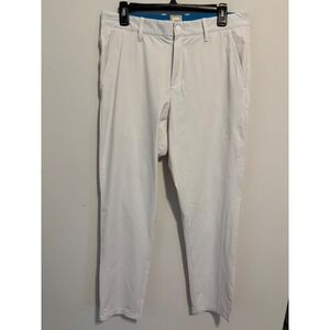 Swet Tailor SWET Chino Mens 32 White Performance Golf Pants Stretch Nylon